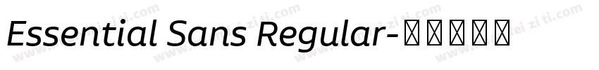 Essential Sans Regular字体转换